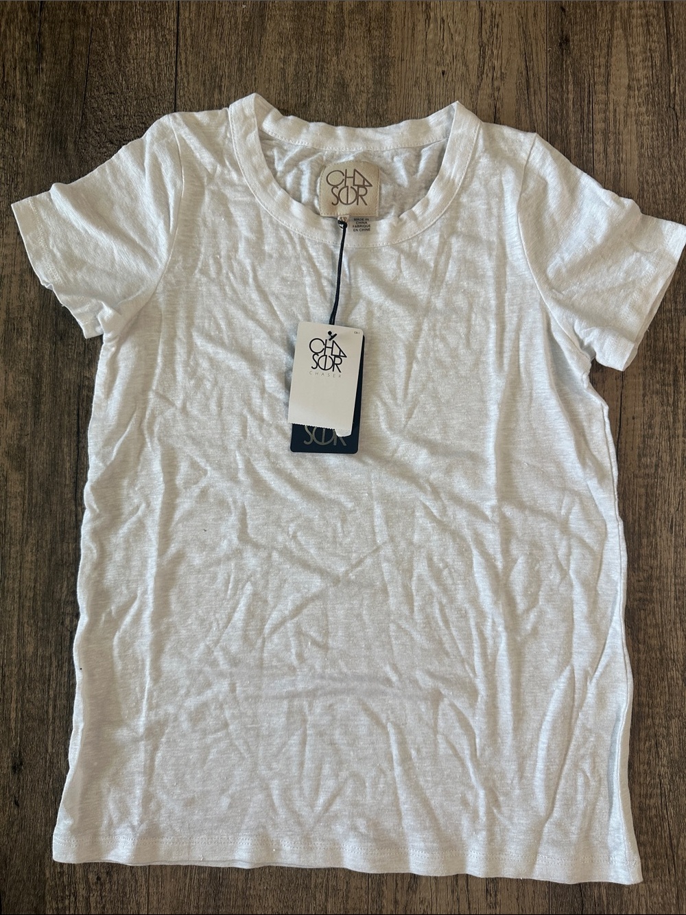 Chaser White Short Sleeve Crewneck Tee